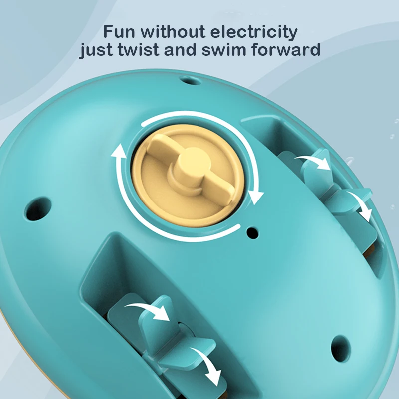 Симпатичная мультяшная пластиковая скоростная лодка для ванной, игровая игрушка, заводная Кукла для мальчиков, яхта, игрушка для купания в воде для малышей