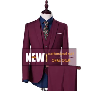 Slim Fit Coat Pant Men's Suits blazer 3 Piece Slim Fit Wedding Turkish Mens Suits Suit for Man