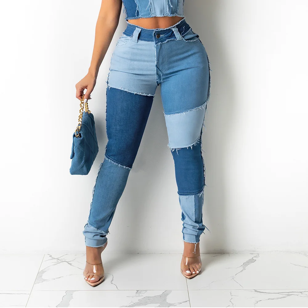 Close up of female jeans with perfect fit Denim pants type Woman hips  isolated on white background Copy space Selective focus Back hips view  in trousers Fashion clothes Photos  Adobe Stock