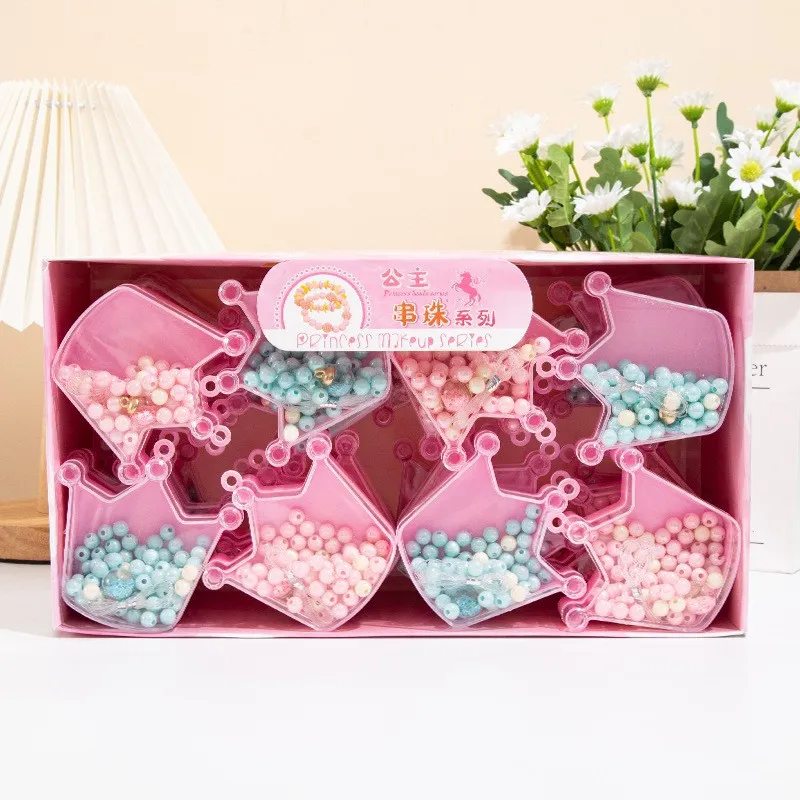 Girls Diy Bead Set Jewelry Making Kit For Kids Girl Pearl Beads For