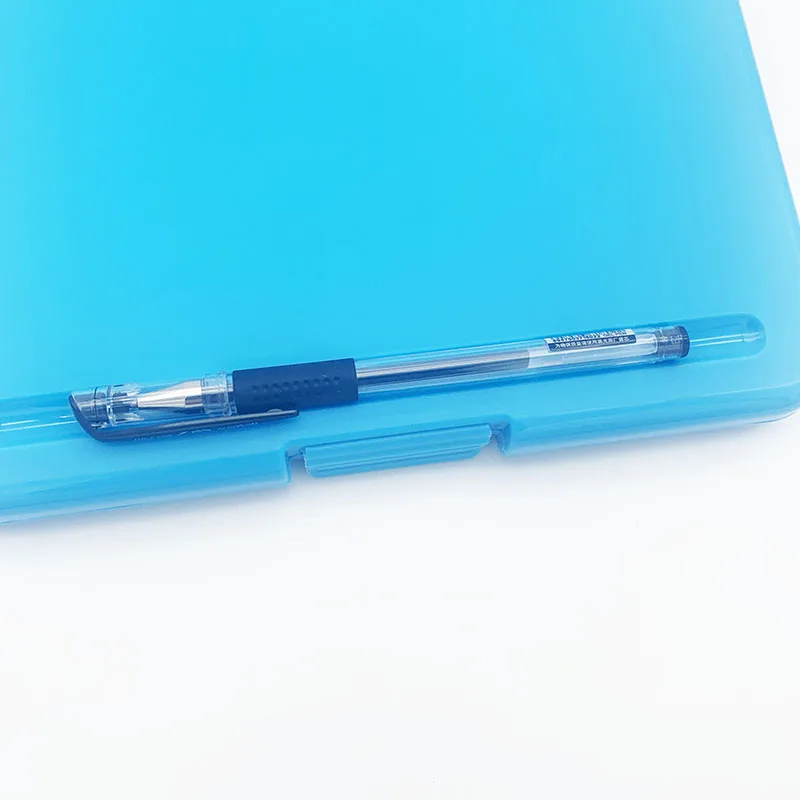 
Многофункциональный пластиковый ящик для бумаг A4 с логотипом на заказ с держателем для ручек 