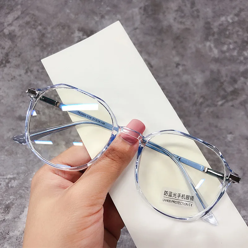 LYT172 Transparent Eyeglasses Women Men Anti Blue Light Glasses Frames Female Male Computer Eyewear Clear Optical Myopia Frame Alibaba