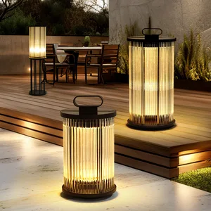 IP65 Decorative Lawn Lights Solar Garden Lights Outdoor Waterproof Led Led Bollard Lights