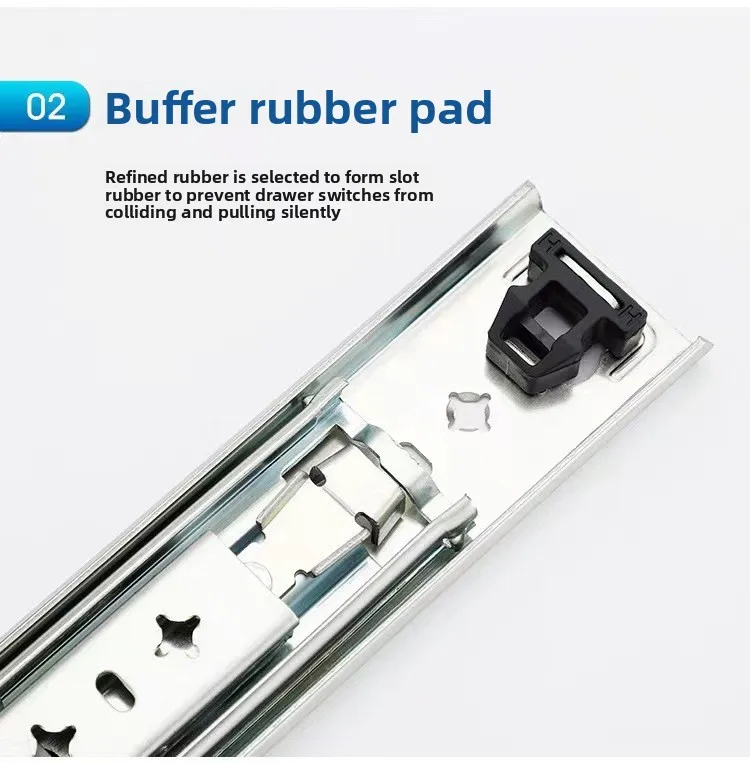 5320 Bloqueo de caj&oacute;n de servicio pesado Tas&uacute;as de sesiones de servicio Tres secci&oacute;n Rodamiento de bolas de extensi&oacute;n completa Fuera de acero enrollado 