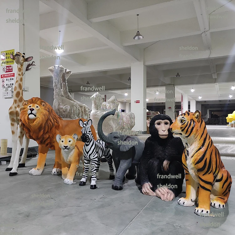 Resin Crafts Large Monkey Statue/ 3ft Fiberglass Safari Chimpanzee Props/ Garden Party Party Monkey Gorilla Figures