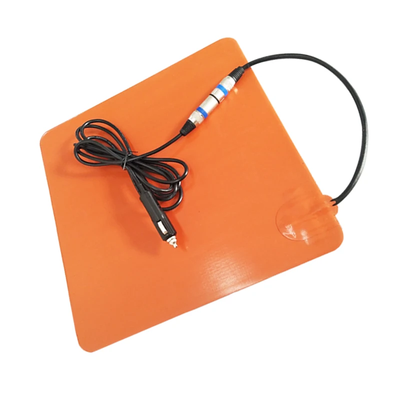 300x300mm 12V Food Delivery Warmer Pad Silicone Heater Heating Pad for Pizza Food Delivery Bag