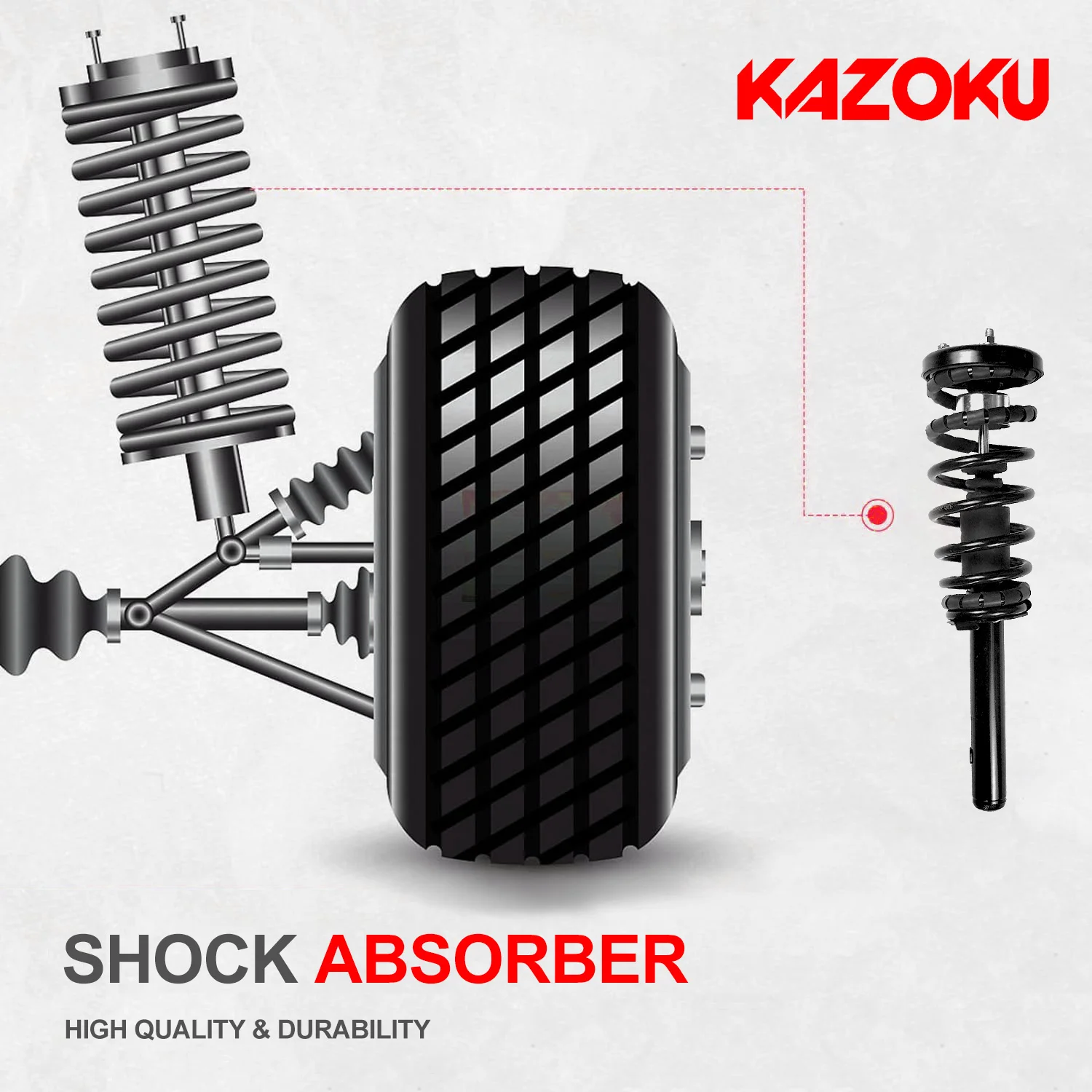 Front Gas Pressure Car for KYB Toyota Suspension Air/hydraulic Car Shock Absorbers 333312 for SUZUKI BALENO Hatchback EG for Sal