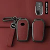 Porte-clés rouge canon de fusil + cuir