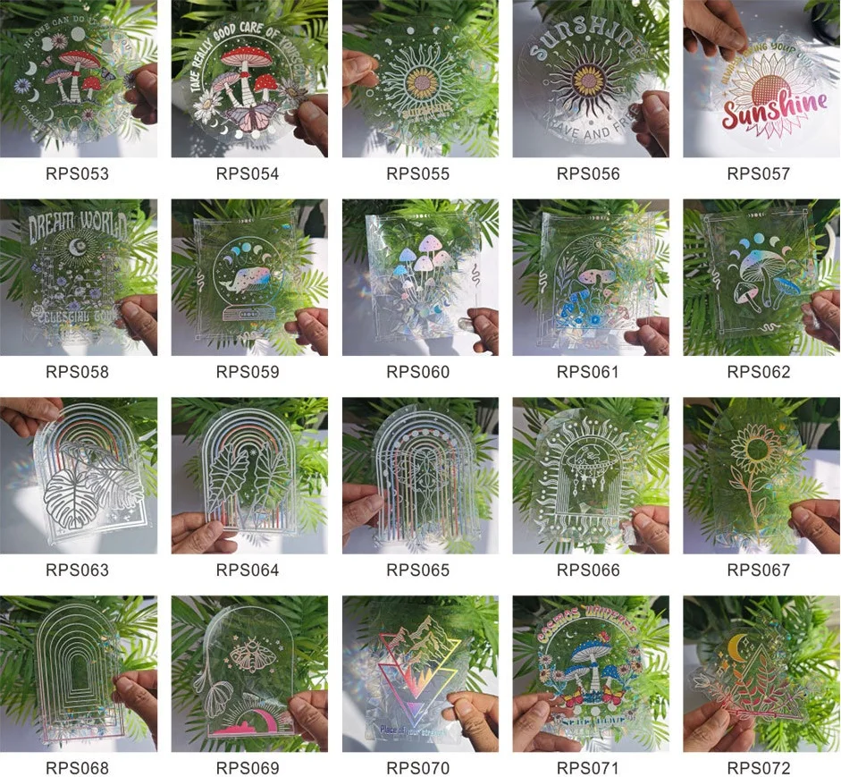 Custom Print Suncatcher Sticker Rainbow Vinyl Sticker Suncatcher Buy