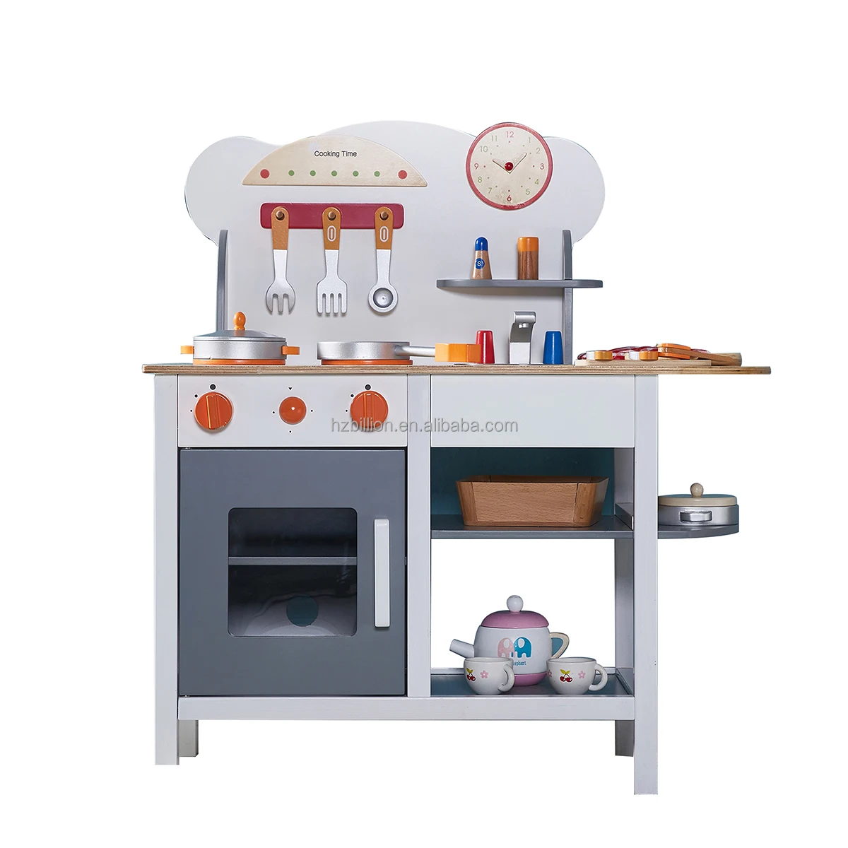 2023 New Design Kids Wooden Kitchen Cooking Toys Hand Made Kids Gifts