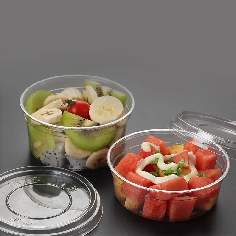 
 Одноразовый контейнер для хранения домашних животных, салатник, пластиковая круглая коробка для упаковки еды  