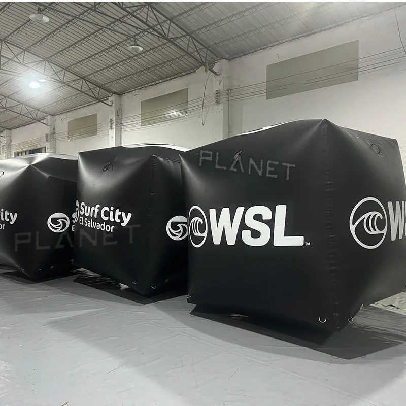 Custom Floating Inflatable Swim Buoy Inflatable Square Buoy Water Inflatable Marker Cube Buoy for Sports Event