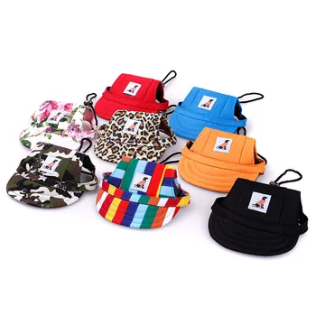 Wholesale Customized Travel Adjustable Outdoor Sport Pet Baseball Cap Puppy Pet Hats For Dogs