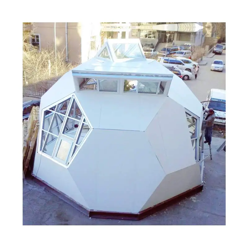 Modern Modular Mobile Light Steel Prefabricated Dome House Prefab Football House with CE Lightweight Steel Building Kit