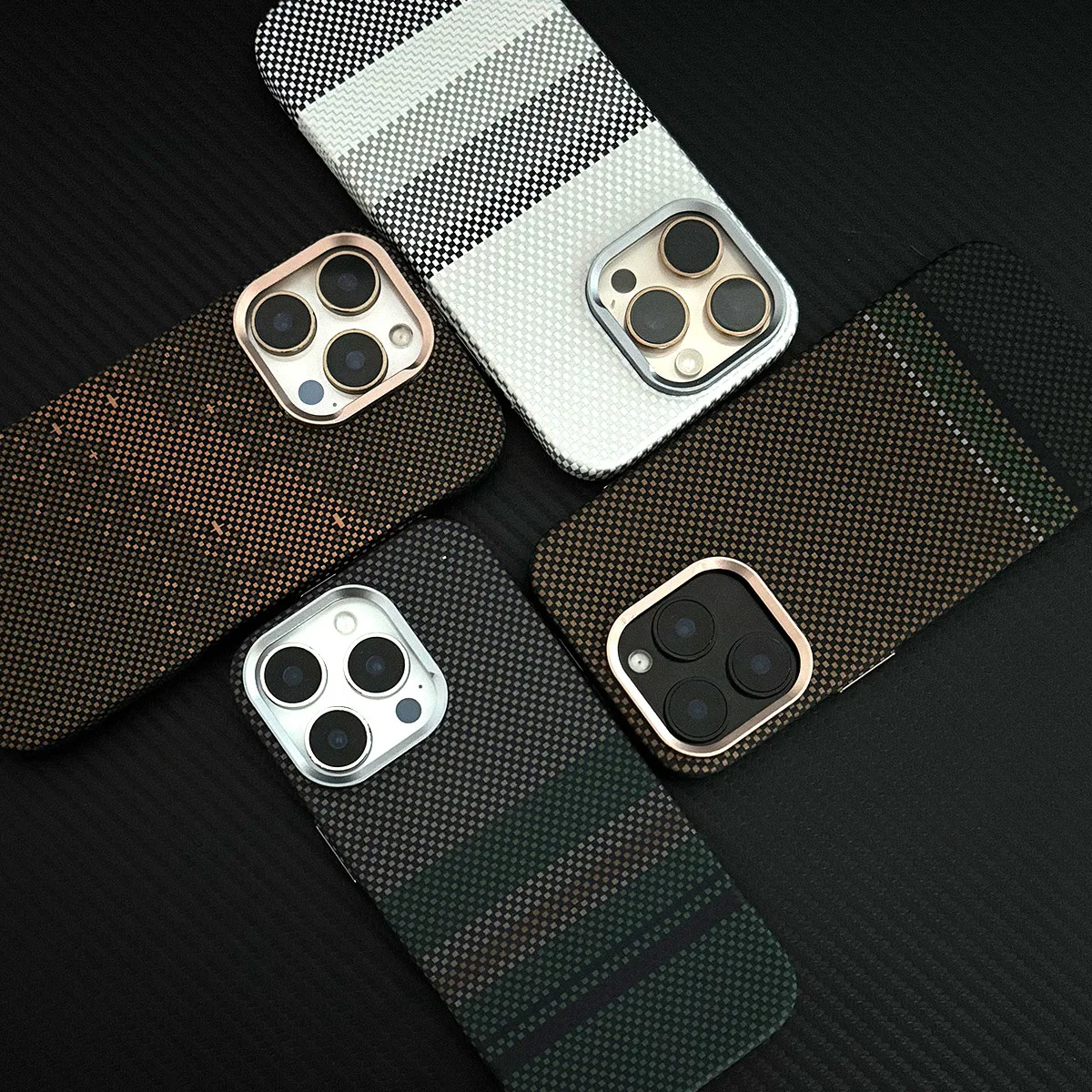 product laudtec customize graphic metal lens carbon fiber pc mobile protective phone cover magnetic phone case  for iphone 17 air promax-5