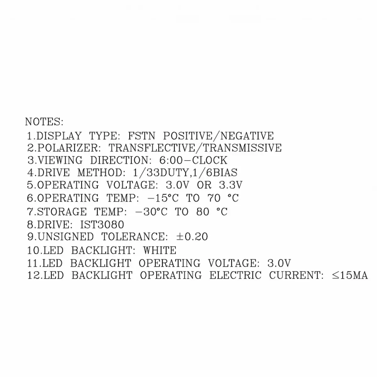 OEM Low Cost Lcd Display 96x32 Dot matrix Graphic FSTN Mode  IST3080 COG Serial Interface  10 Pin Connector FPC Cable
