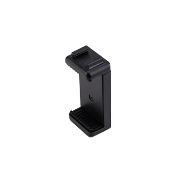 Multi-function 1/4 Screw Plastic Cellphone Holder Mount Spring Phone Clamp With Cold Shoe detail image