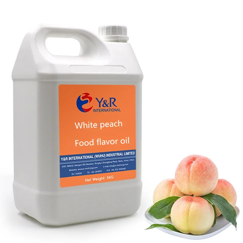 Edible Essence Liquid Concentrate Water and Oil Soluble White Peach Flavor  for Food Drinks Ice Cream