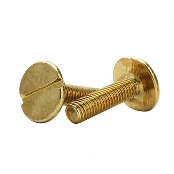 One-Word Copper Screws Manufacturers Non-Standard American Brass Flat Large Flat Head One-Word Copper Screws