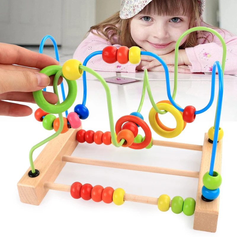 Educational Bead Maze Early Counting Learning Calculation Beads Around