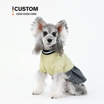 Multi-colors Warm Soft Winter Sweater Pet Dog Clothes Customized Classic Knitwear Winter Jumper Pet Knitted Dog Sweater