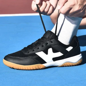 Factory Men's Badminton Sneaker Indoor Outdoor Wear-Resistant Comfortable Training Pickleball Shoes Slippery Sport Padle Shoes