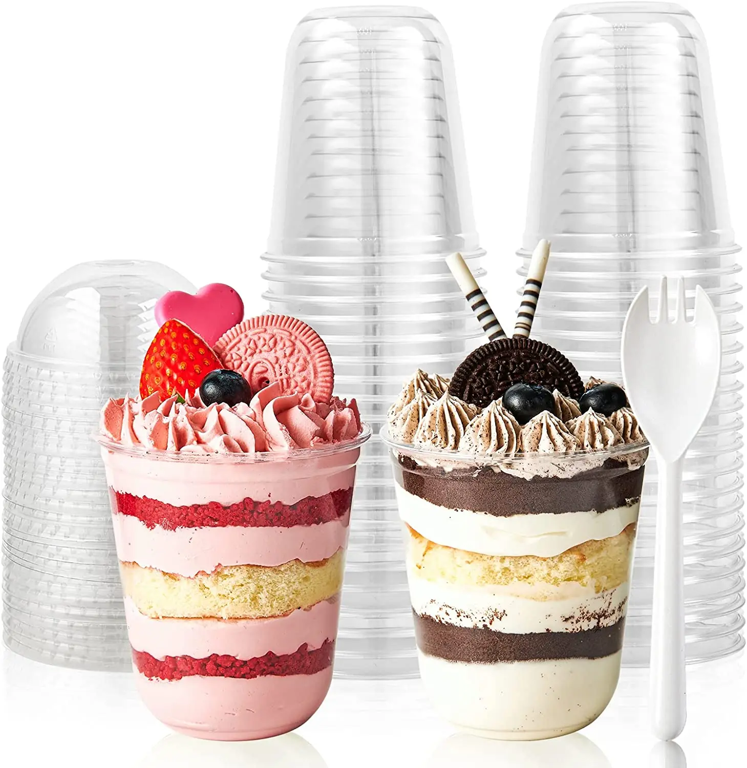 700ml 1000ml bubble tea plastic PP Cup Disposable Logo Printed Clear plastic milkshake boba tea Cups manufacture