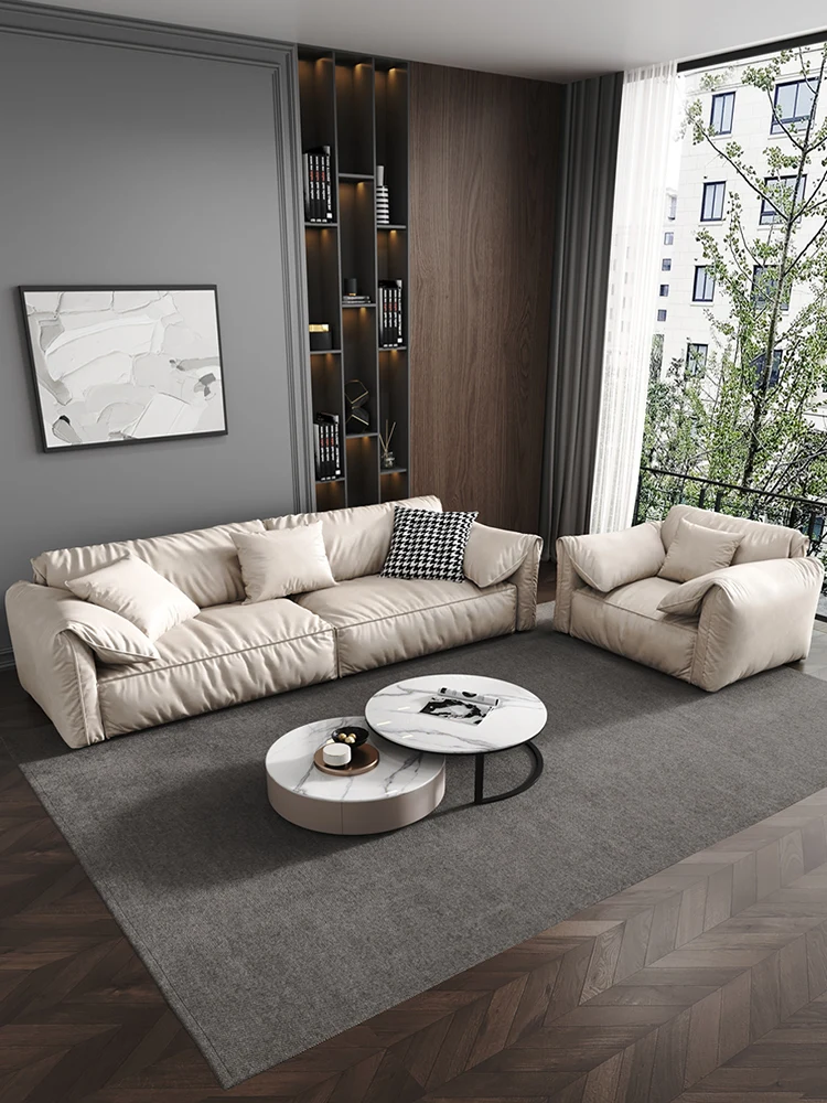 Italian Luxury Modern 4-seat Couch Convertible Modular Sectional Sofa ...