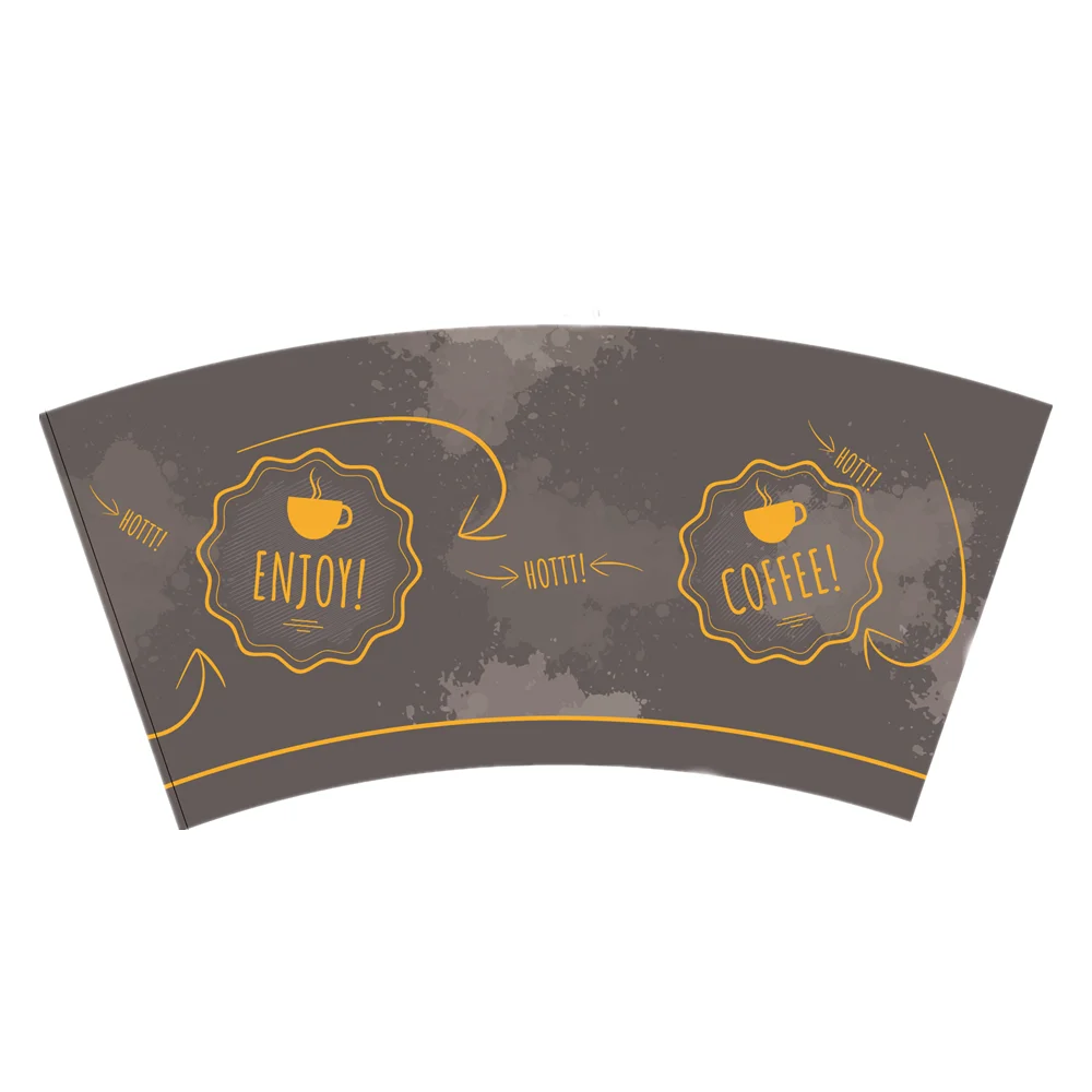 Single Wall Double Wall Roll Coffee Paper Cup Fan for Soup Tea Drinking ...