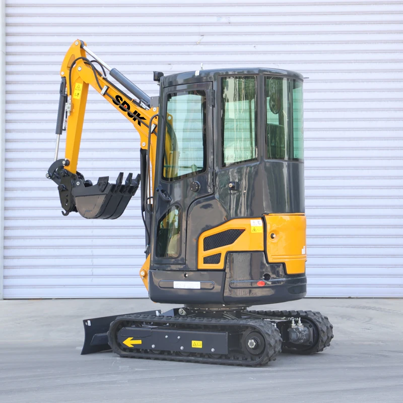 SDJK Mini Excavator 2 Ton Epa Kubota Engine Excavators New Hydraulic Crawler Digger Multifunctional 2 Ton Excavator Machine