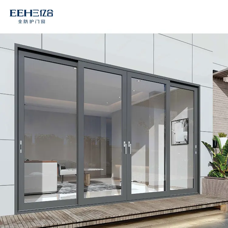 Japanese Style Design Automatic Aluminium Sliding Door With Sensor