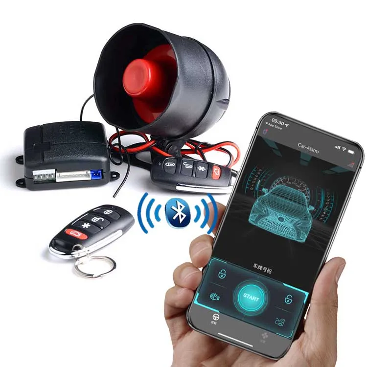 BT Phone APP Control Remote Control Car Alarm System Car Security Alarm System for Universal Car