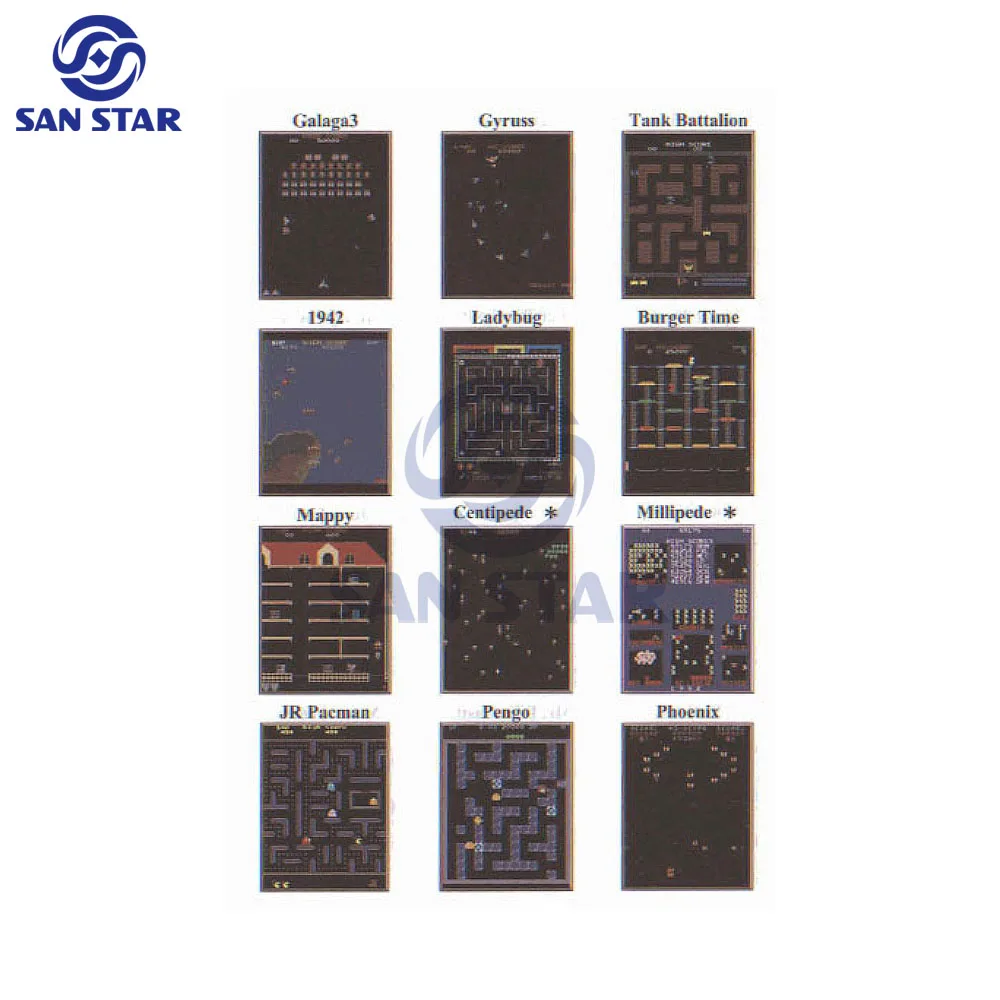 Classic 60 in 1 Game PCB Multi Game board jamma 60 in 1 board