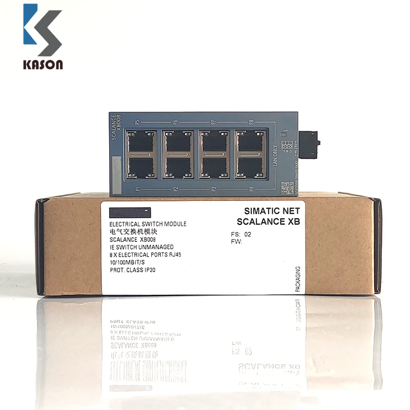 6gk50080ba101ab2 Scalance Xb008 Unmanaged Industrial Switch