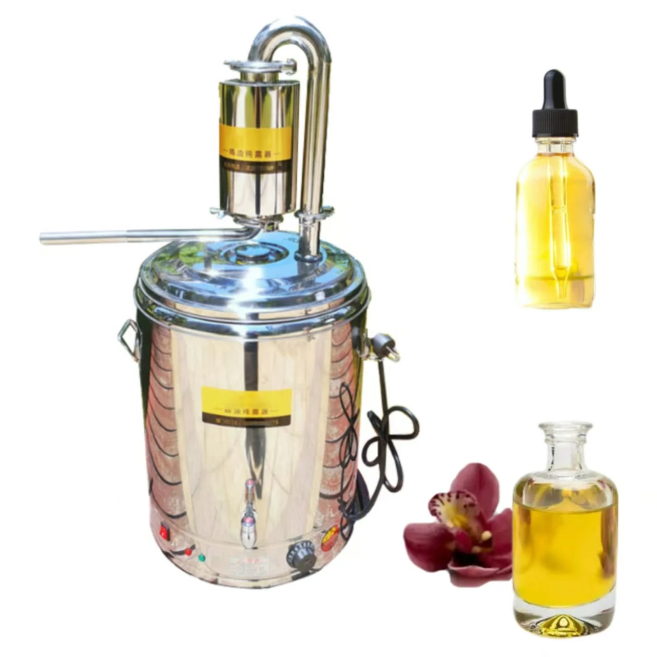Durable Two Unit Essential Oil Extractor Using Steam Essential Oil Extractor by Microwave Assistance