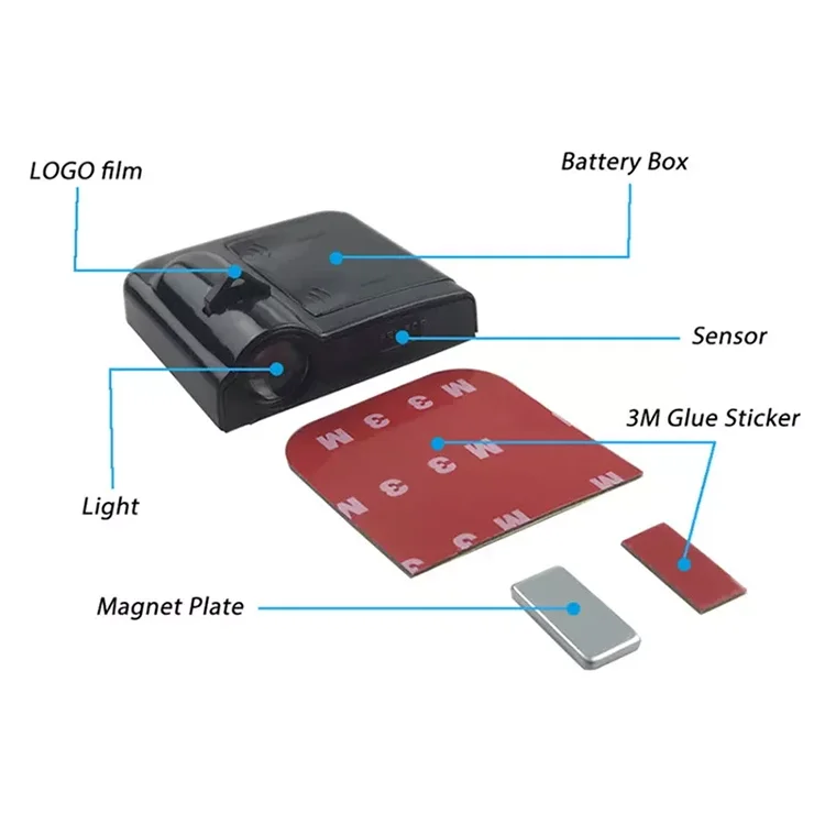 Professional Factory Car Welcome Light Logo Car Door Logo Hd Lights Projector Car Door Light