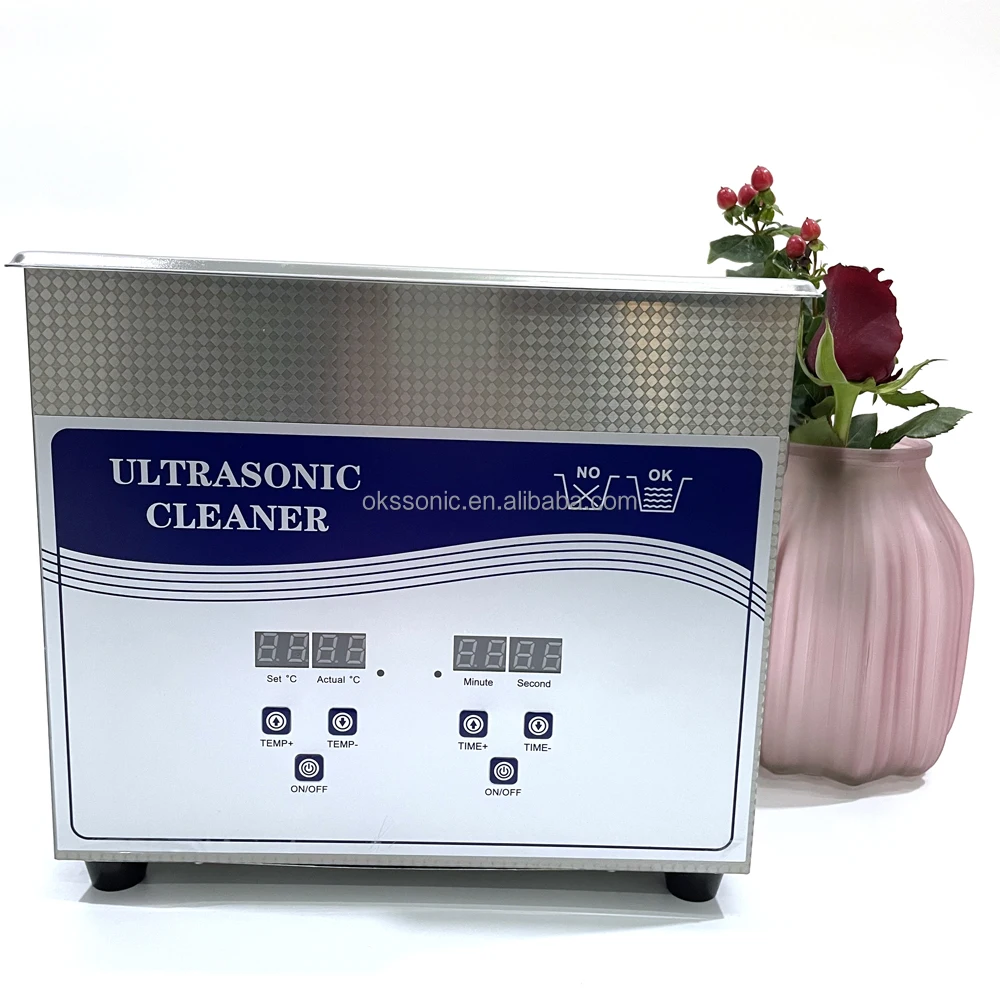 28khz or 40khz 6Liter Portable Tabletop Digital Ultrasonic Bottle Glass Washing Machine