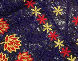 Cheap price !!!Lace Swiss Voile Lace Textile And Dresses Champagne Gold Embroidered Swiss Voile Lace