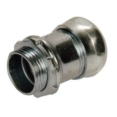 Steel Conduit Fittings EMT Compression Connectors UL Listed