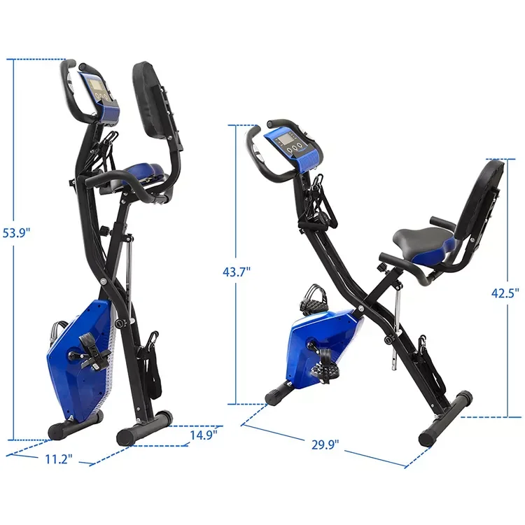 Recumbent Magnetic Exercise Bike With 