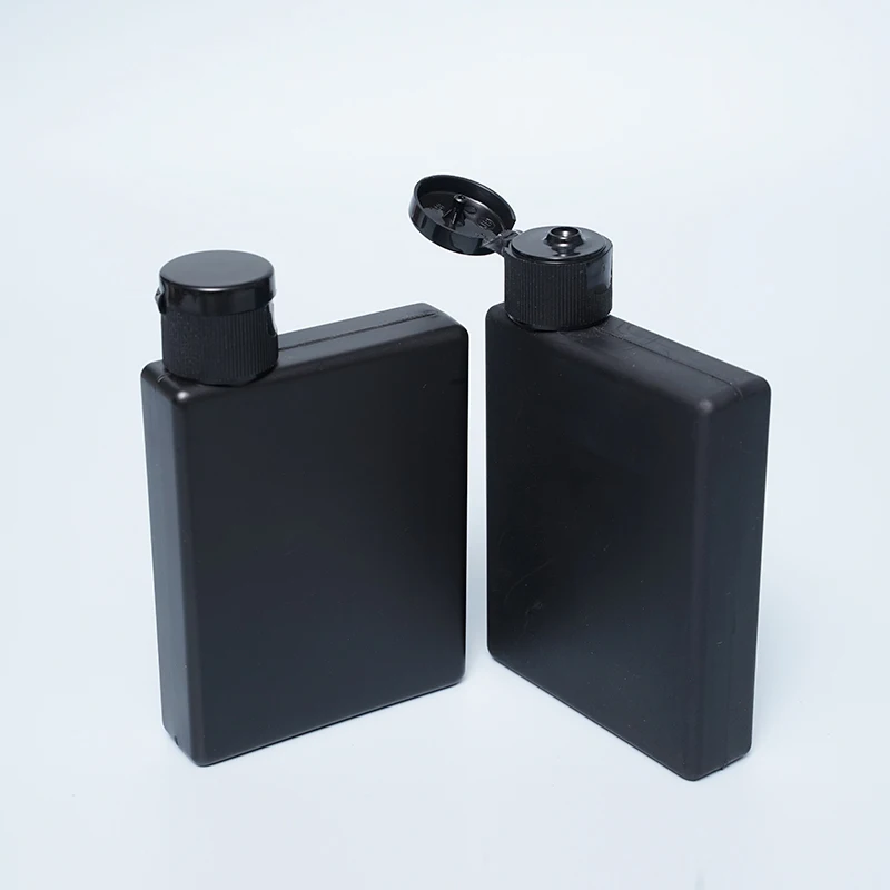 Direct Sales 200ml 300ml Clamshell Soft Touch HDPE Cosmetic Packaging Body Lotion Plastic Shampoo Bottle