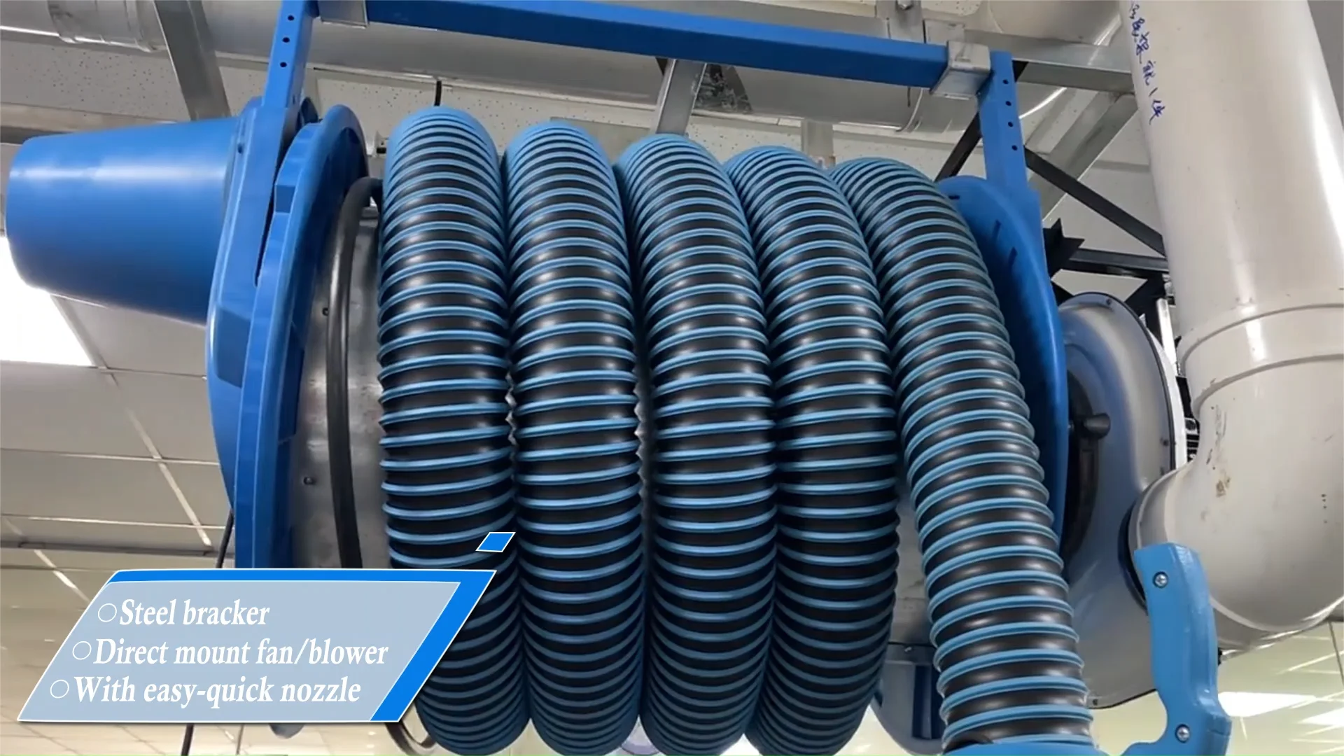 Workshop Exhaust Gas Extraction Remote Control Electric Reel With 0 ...