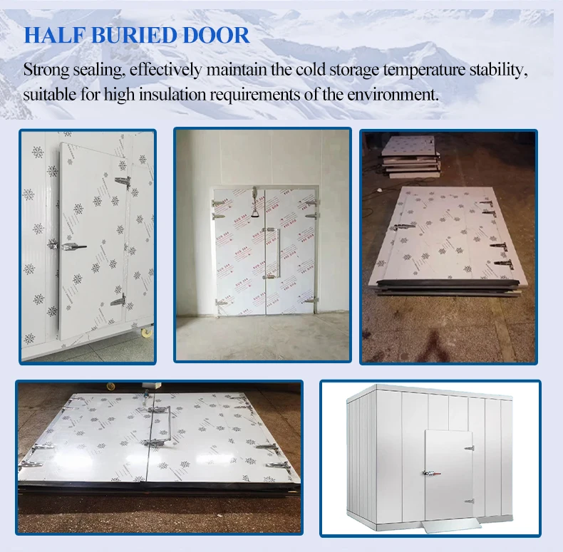 100mm Cold Room Sliding Door for Cold Storage factory