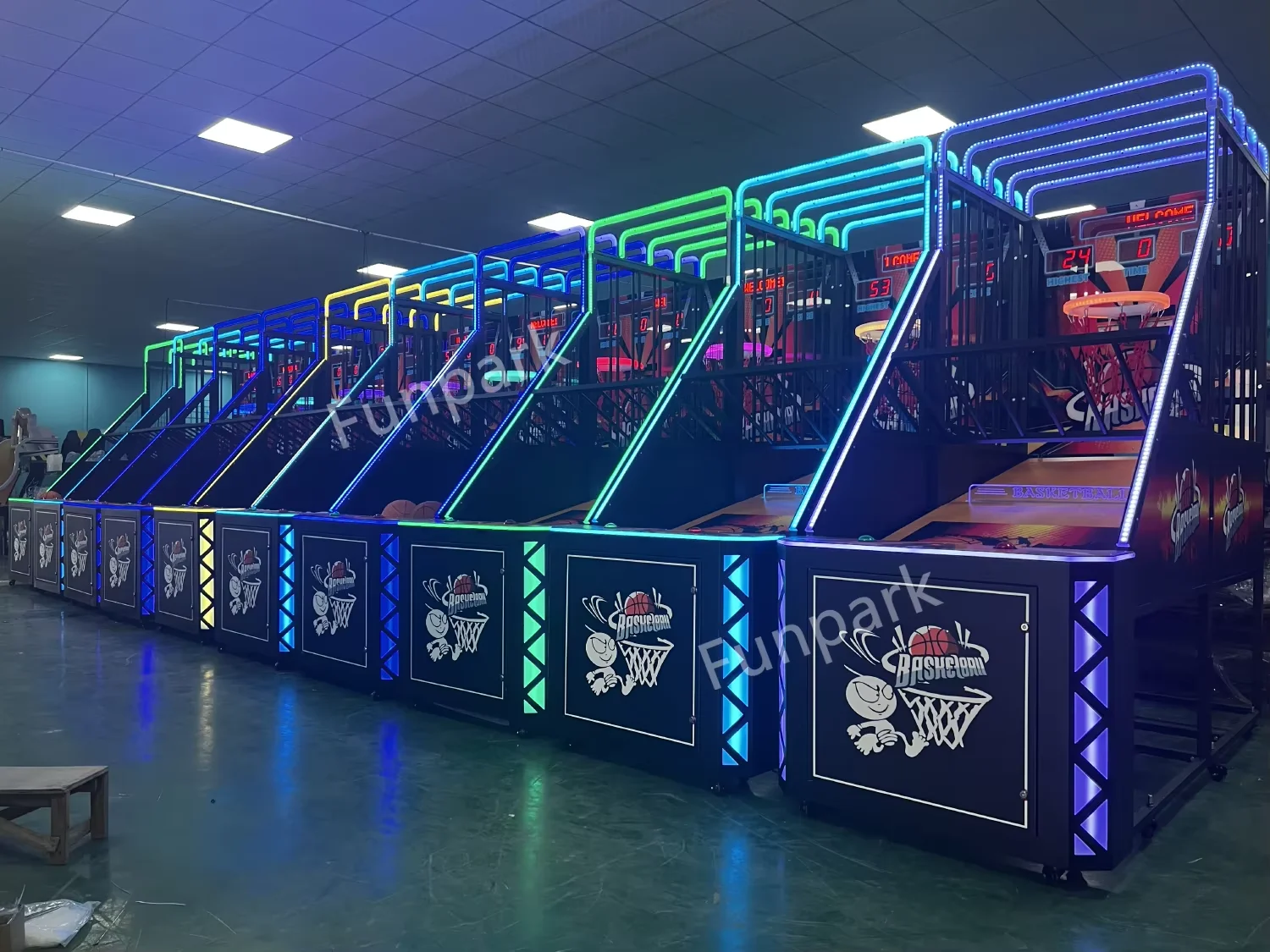 Funpark Hot Selling the Latest Popular Indoor Amusement Arcade Basketball Shooting Machine for Amusement Game Center factory