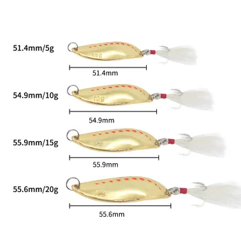 New Leech Sequins Long-Distance Lure Zinc Alloy Artificial Hard Bait for Bass with Hooks – Hard Lure – view 3