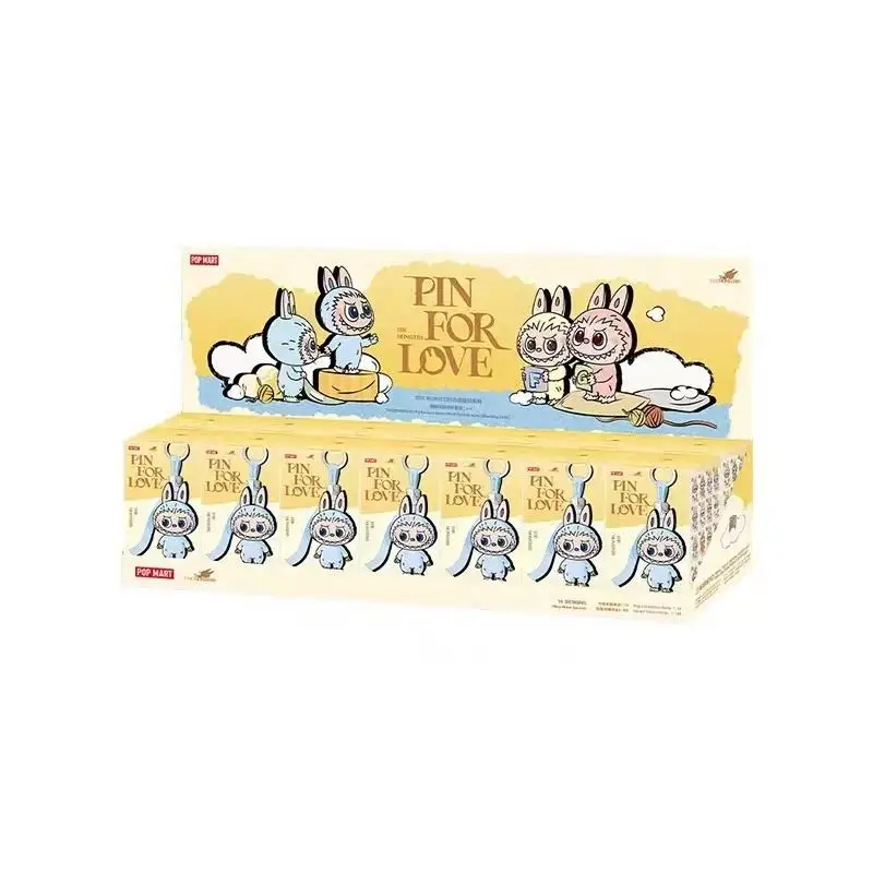 POP Mart Labubu Blind Box - Collectible Macaron Pin Set