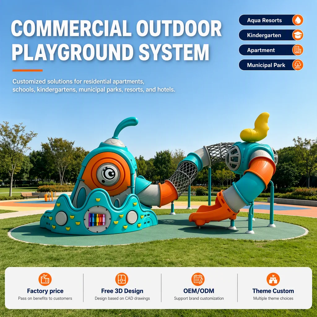 Chick Theme Outdoor Playground Equipment Kids Climbing Frame Slide Swing Galvanized Steel CE CPC Certified OEM Factory Low Safe