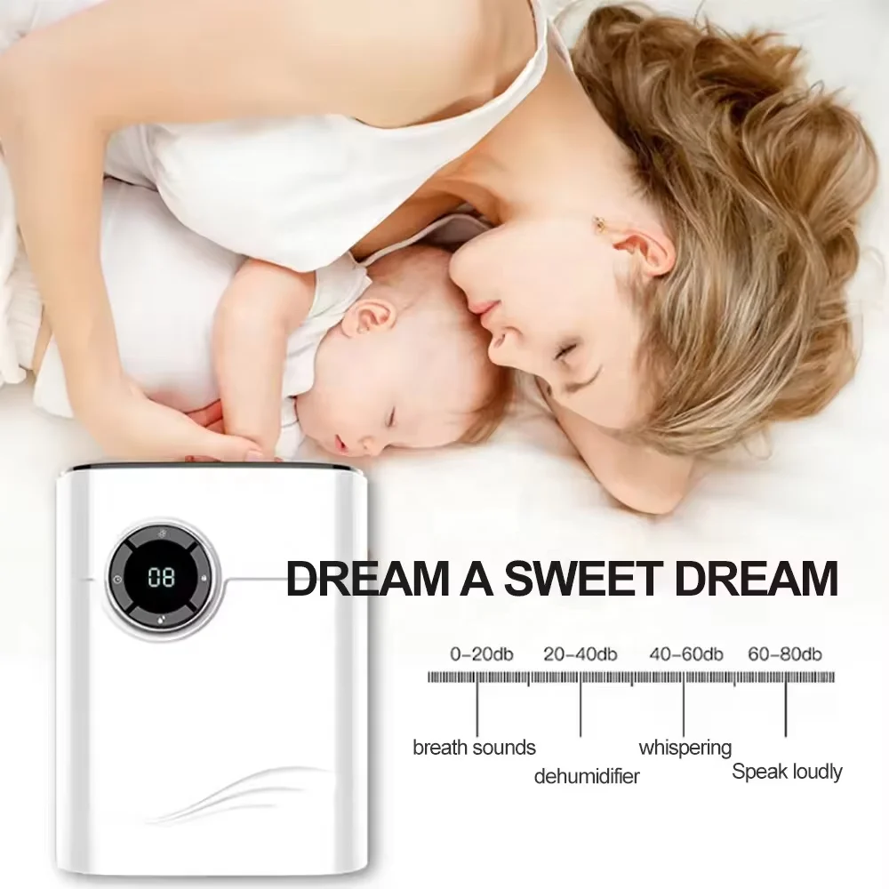 Bedroom Basement Small Dehumidifier Moisture-absorbing Dehumidification and Dehumidification Drying Machine Fan-assisted 4