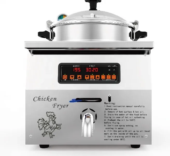 Commercial and Home Use Electric Counter Top Pressure Fryer Frying Machine Chicken Chips Counter Top Fryer