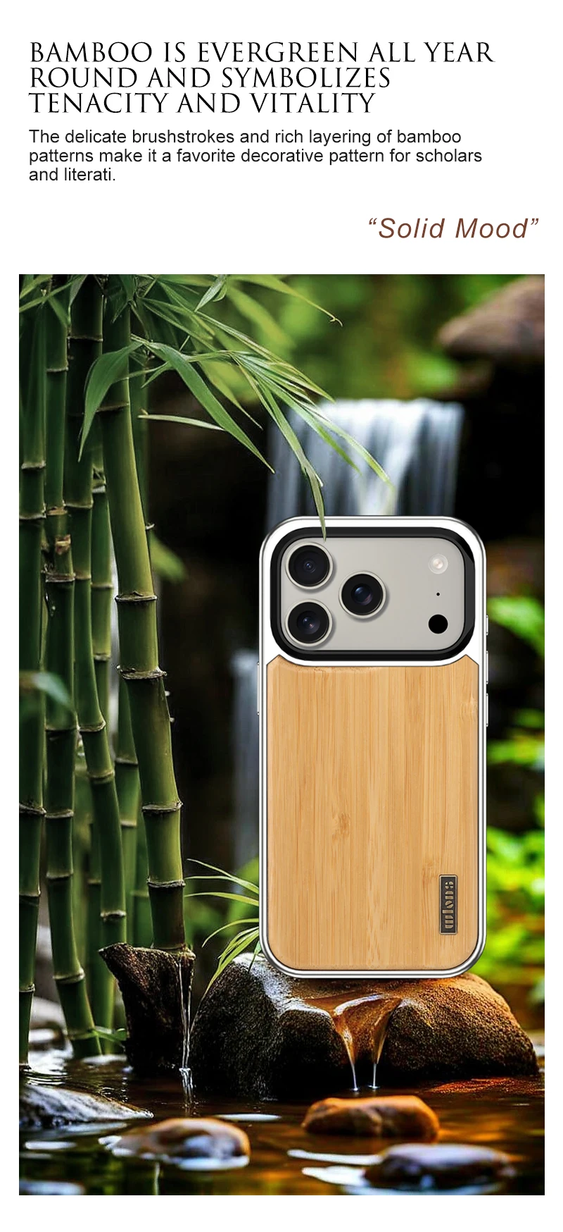 product luxury magnetic natural grain wood phone case with magnetic protection with style multi functional photography for iphone 17 pro-5